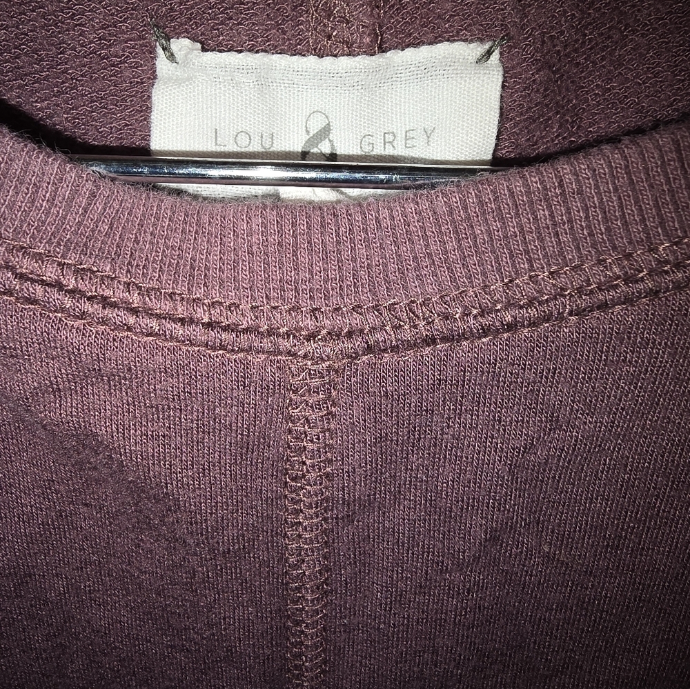 Lou & Grey oversized shirt, Size small, eggplant